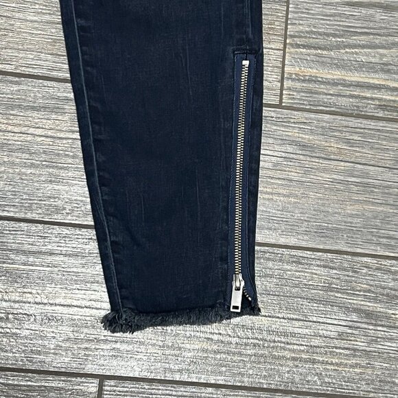 Rebel Wilson X Angels 18W The Icon High Rise Super Skinny Jean Zipper Ankle Dark - Picture 3 of 16